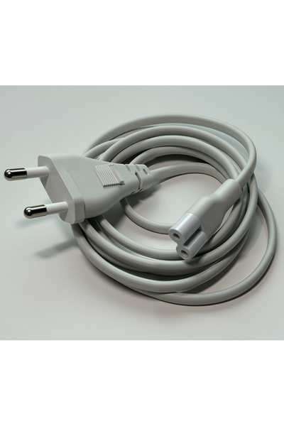 Choice Grey 1.8M Korean Power Cord 2-prong Korea AC Plug to IEC C7 figure 8 p...