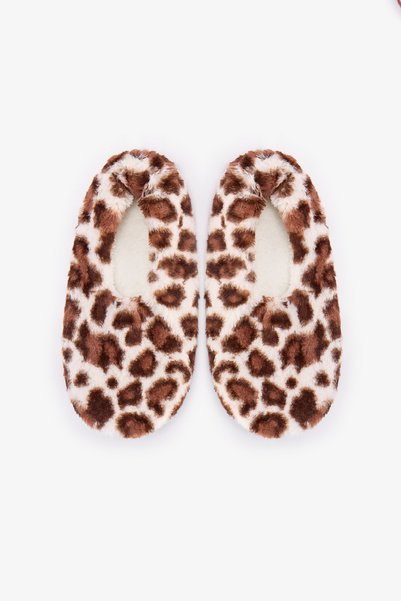 Penti Leopard Fluffy Patik