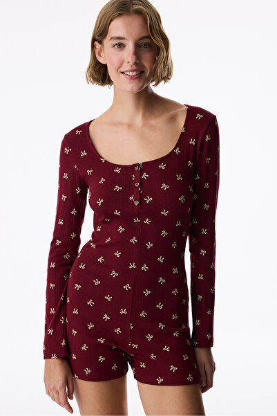 Penti Bordo Cute Bows Pointel Tulum