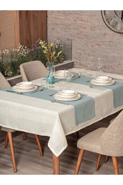 Cotton Box Antique Tablecloth Set Jasmine Cream 155x160