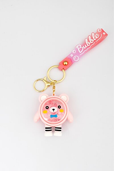Super Rare Teddy Bear Bubble Keychain Ft2515Pm