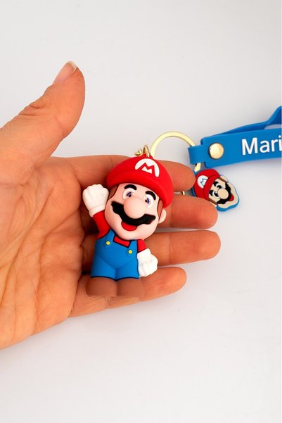 Super Rare Super Mario Silicone Keychain Ft2478Mv