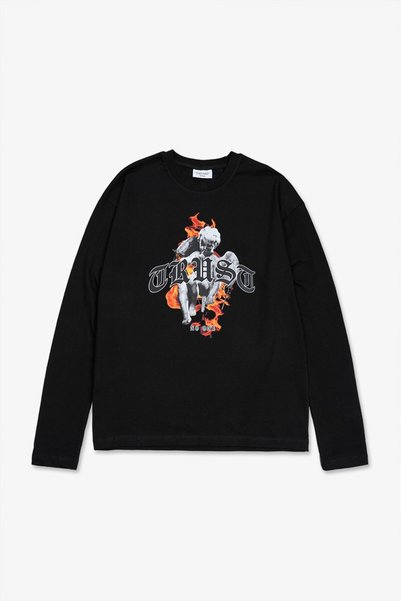 UKHWD SUPPLY Trust Nobody Oversize Uzun Kollu Erkek Tişört