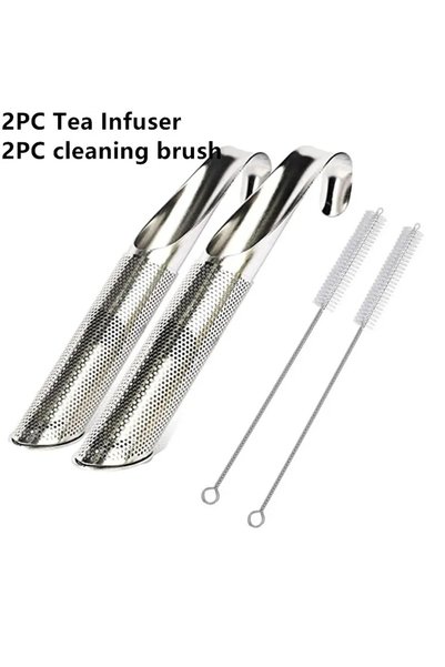 Choice 2PC Brush-Infuser Tea Diffuser Tea Stick Strainer Hook Handle Tea Infu...