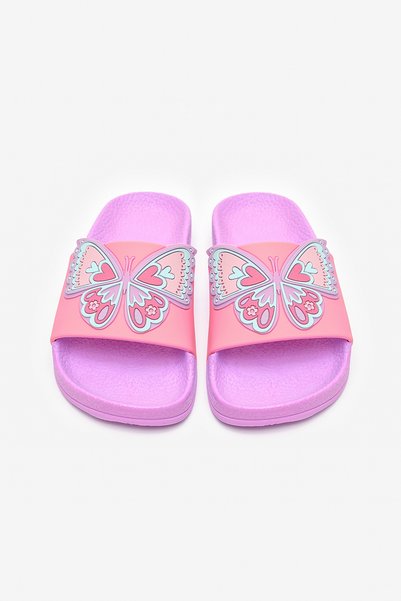 Penti Girl's Butterfly Colorful Slippers