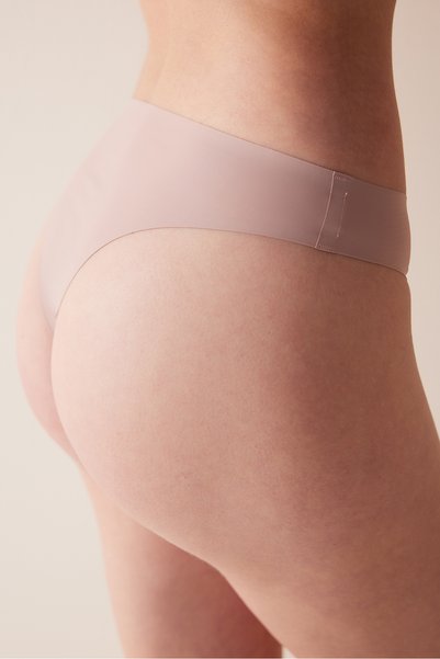 Penti Traceless Invisible Laser Cut Dusty Rose Brazilian Panties