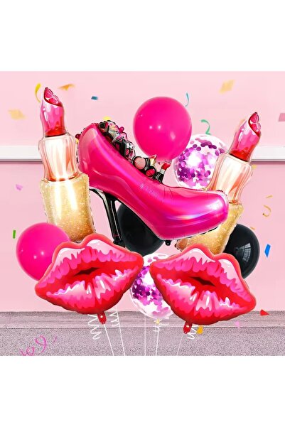 Choice as the picture style-1 11pcs Lipstick lipaluminum foil balloon Valenti...