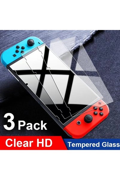 Choice قطعتان لجهاز Switch Oled 1/2/3 قطع زجاج واقي لجهاز Nintend Switch واقي...