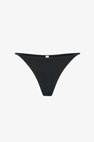 Penti Siyah Super Düşük Bel Bikini Altı