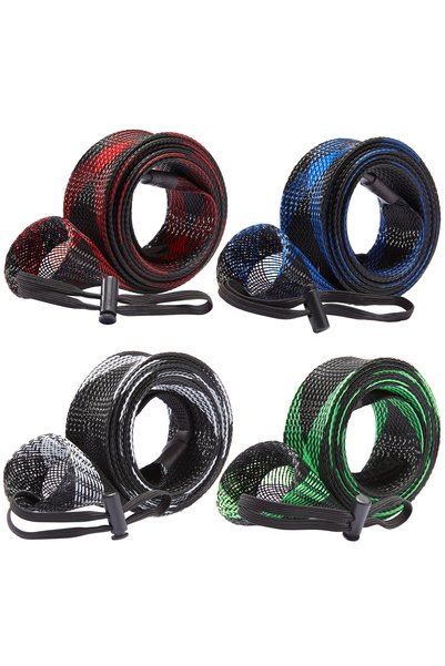 bassdash For Casting Rod Mixed Color 4pcs Casting Spinning Fishing Rod Sleeve...