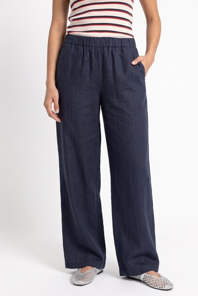 Salih Çelebi Pantaloni din in Y0155-1 - ALBASTRU ÎNCHIS