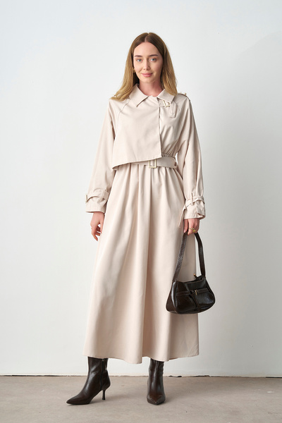 salisburys Molly Nelly Women's Long Hijab Trench Dress