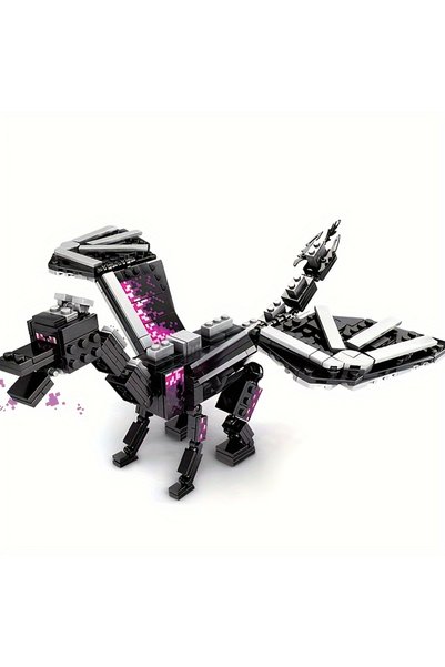 Choice 88050 246pcs Black Pixel Dragon Movie Model Building Blocks, Halloween...