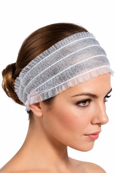 LA PERLA TECH 200 Pieces Disposable Spa Headbands, Soft Non-woven Facial Clot...