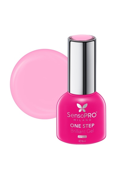 SensoPRO Milano Ημιμόνιμο βερνίκι νυχιών One Step Brilliant Gel 8ml, Insane F...