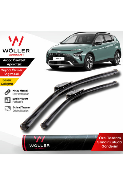 wöller Hyundai Bayon Silecek 2021 2026 Arası Uyumlu Silecek Takımı Araca Özel