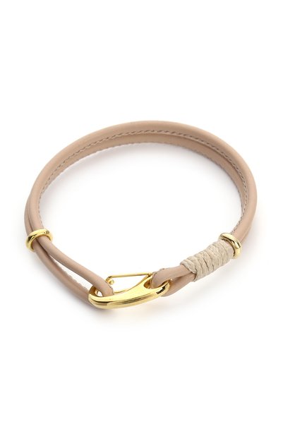 Choice Beige Simple Style Adjustable Leather Cord Charm Bracelets for Women L...