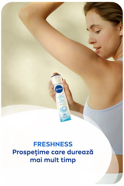 NIVEA Deodorant spray proaspăt pentru femei, 48h, 150 ml X5