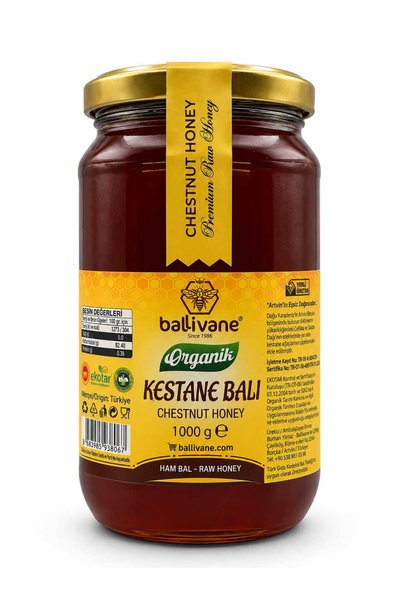 Ballivane Artvin Borçka Organik Kestane Balı 1Kg