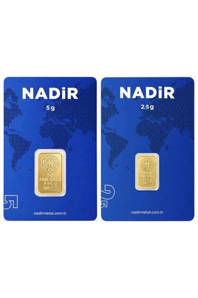 Tuğrul Kuyumculuk Nadir Gold 7,5 Gram (5+2,5) Külçe Gram Altın 24 Ayar