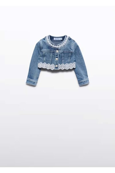Abel & Lula Baby Girl Denim Jacket Dark Blue