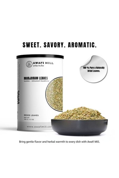 AWAFI MILL Marjoram – Sweet Marjoram / Bardaqoush | Origanum majorana - 100 g (3.5 Oz)