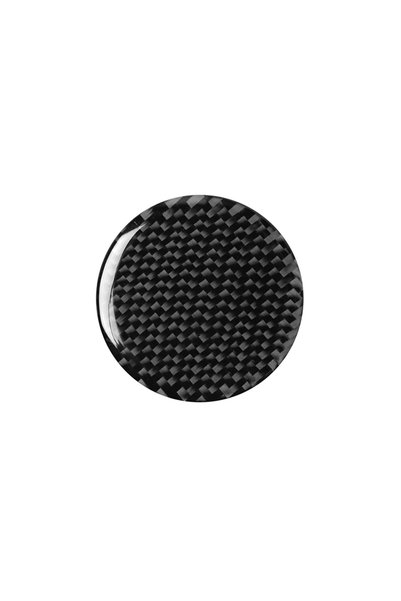 Choice black Center Console Knob Decoration Patch Carbon Fiber Car Stickers F...