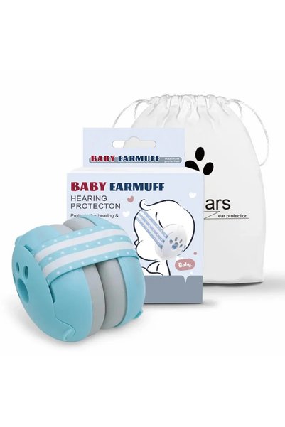 choice2 Blue Sleeping Noise-Canceling Baby Ear Muffs Child Protection Headban...
