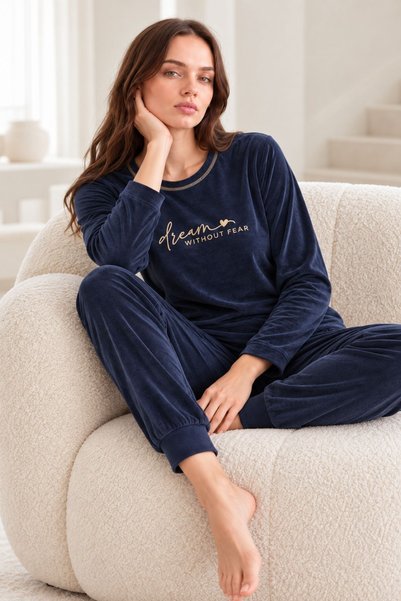nisaNCa Kışlık Kadın Kadife Pijama Takımı - Süper Soft Serisi