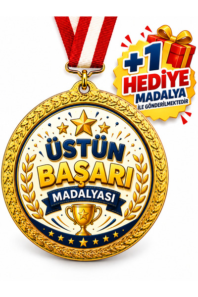 Lider Baskı 1 Adet Üstün Başarı Madalyası - Dijital Baskılı Madalya