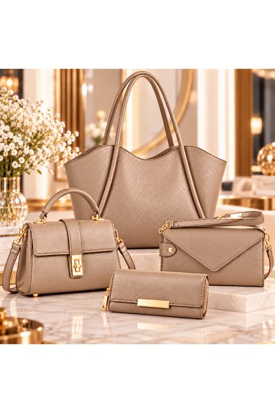 MODAMARKM Set of 4 Bags Modern Stylish Design Women's Shoulder Bag, Handbag, ...