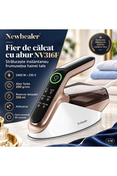 RAPAZ TREND RPZ Fier de calcat cu abur RAPAZ Nano PRO 2400W, jet turbo 200 g/min