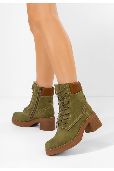 B T Shoes Ghete cu toc Celoria verzi