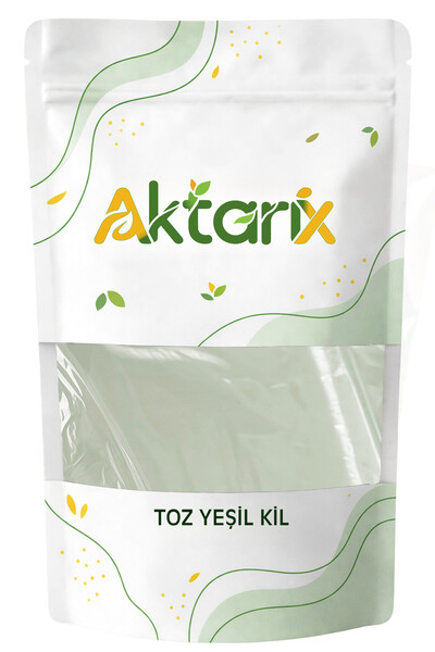 aktarix 1 Kg Yeşil Kil Toz - Yüz, Cilt , Saç Maskesi İçin / Green Clay