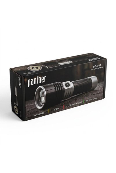 Panther PT-4103 USB ŞARJLI EL FENERİ