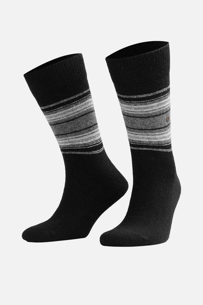 Aytuğ Men's Lambswool Single Socks Black