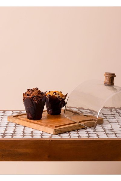 The Mia Madera Rectangular Cake Storage Jar 15x19x19 cm