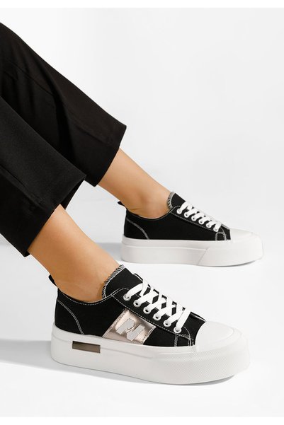 B T Shoes Tenisi cu platformă Kelia negri