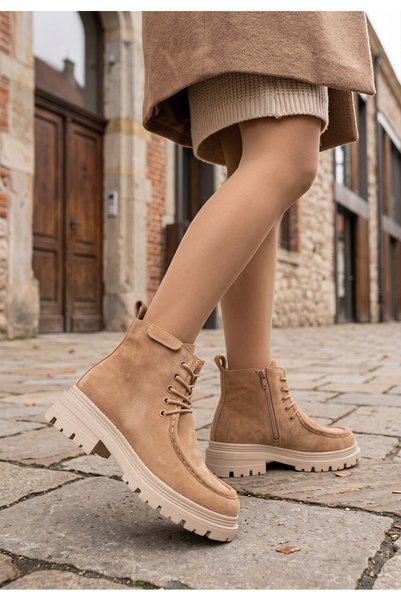 B T Shoes Ghete dama Castilma kaki