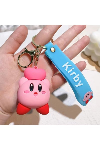 BANDAI Kirby Lovehat Cartoon Keychains For Bag Car Key Chains Gift Decoration...