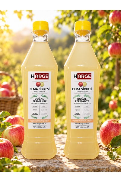 Doğal Bizden Doğal Fermante Elma Sirkesi Yumuşak Içim 1000ml Pet (2 ADET)