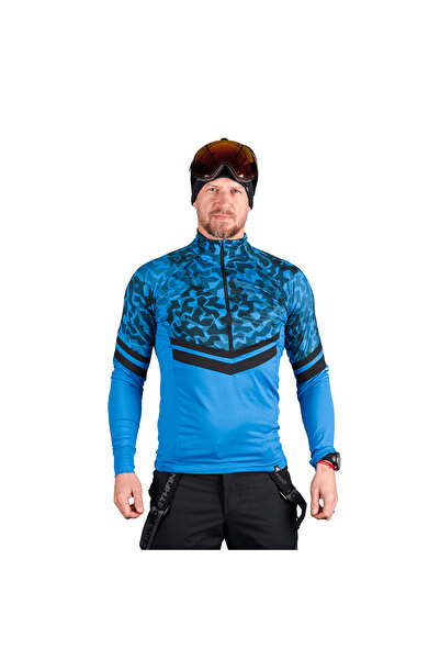 NORTHFINDER BERTI – bluză fleece de schi pentru bărbați, Albastru