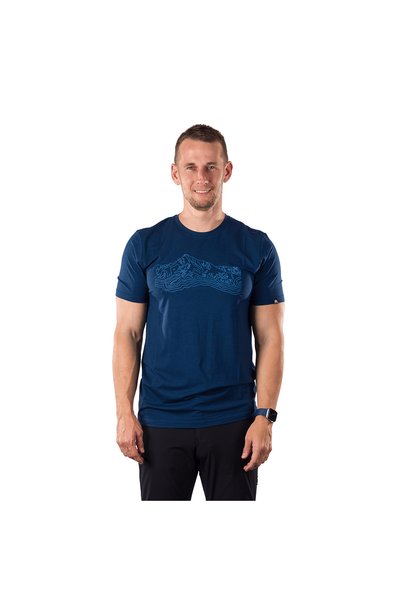 NORTHFINDER Tricou bărbați Material moale Amestec bambus Croială regular HALM...