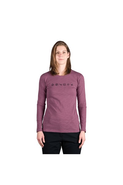 NORTHFINDER ELIANNA – tricou din bumbac organic de drumeție pentru femei, Roz