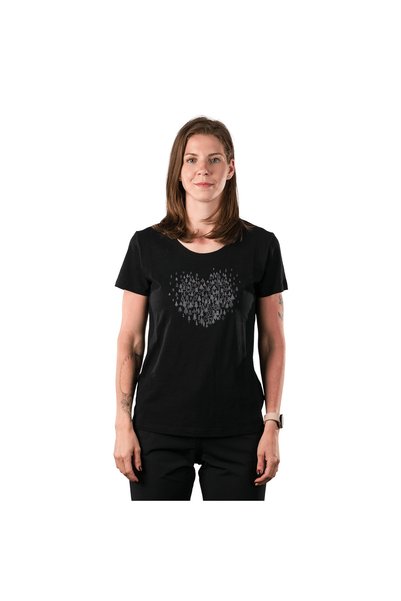 NORTHFINDER Tricou femei uscare rapidă, respirabil și ușor INES, Negru