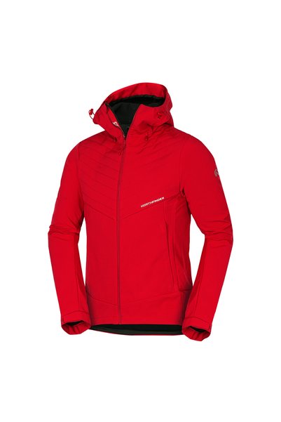 NORTHFINDER MARQUIS – jachetă de drumeție softshell pentru bărbați, Rosu