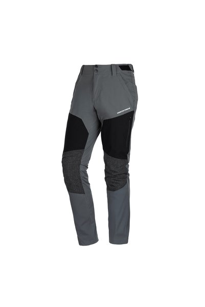 NORTHFINDER Pantaloni trekking bărbați, elastici, impermeabili, fără PFC SILV...
