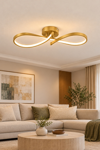Apliqa Vetto Gold 38 Watt Plafonyer 3 Renkli Ledli Modern Mutfak Banyo Led Sa...