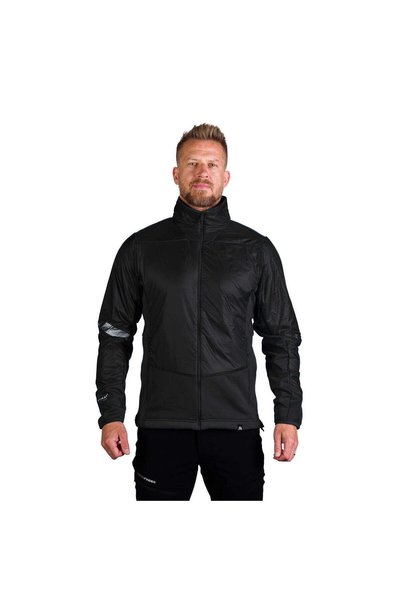 NORTHFINDER Jachetă hibridă pentru bărbați Polartec® SVISTOVY neagră