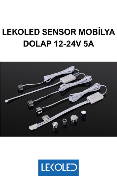 LEKOLED ÇİFT KAPAK SENSOR MOBİLYA DOLAP 12-24V 5A